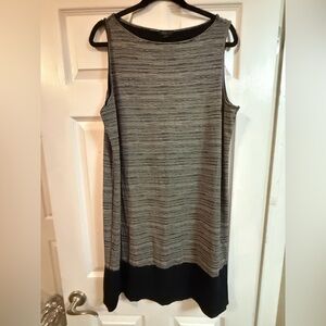 J. Jill Black and White Striped Dress